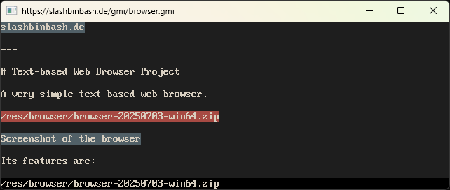 Screenshot of the browser showing a Gemini page